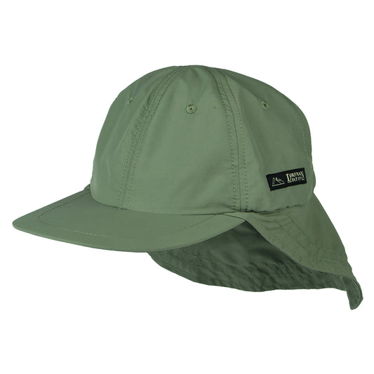 Dorfman Pacific Hats Supplex Flap Cap - Fossil