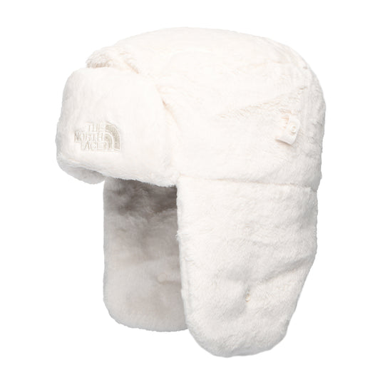 The North Face Hats Womens Osito Super Soft Recycled Trapper Hat - Winter White