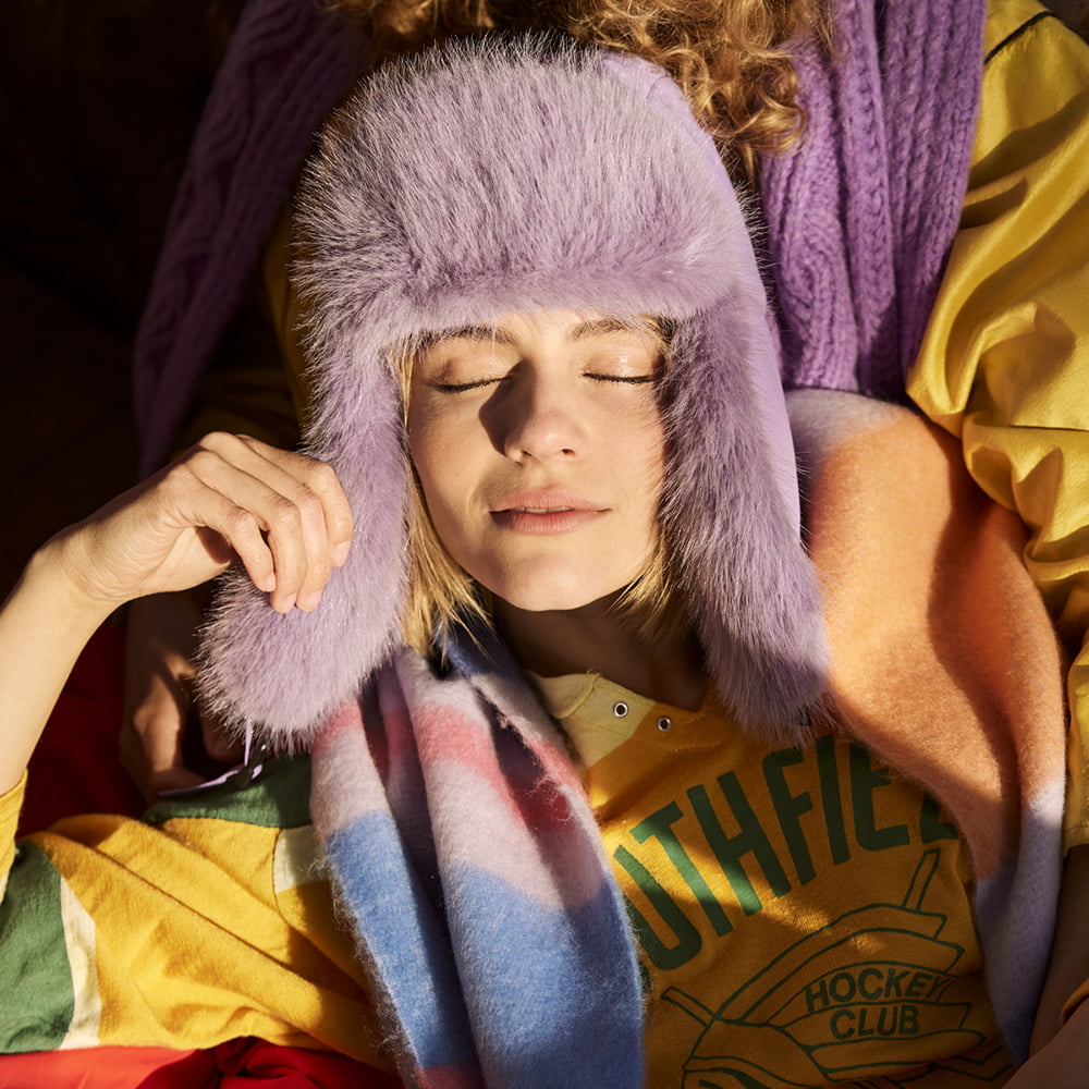 Barts Hats Hawka Recycled Trapper Hat - Violet