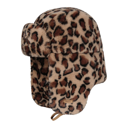Barts Hats Lucerne Bomber Leopard Faux Fur Trapper Hat - Brown