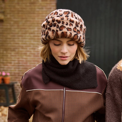 Barts Hats Cherrybush Leopard Faux Fur Winter Hat - Brown