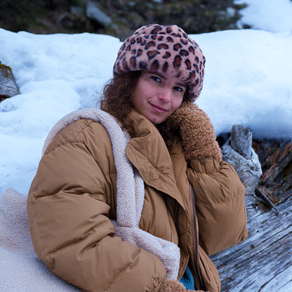 Barts Hats Cherrybush Leopard Faux Fur Winter Hat - Brown