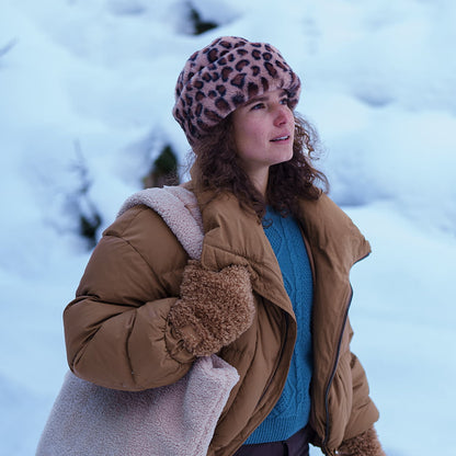 Barts Hats Cherrybush Leopard Faux Fur Winter Hat - Brown