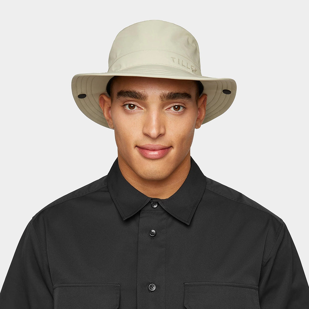 Tilley Hats Seam-Sealed Waterproof Rain Hat - Stone