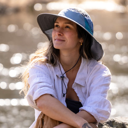 Sunday Afternoons Hats Ultra Adventure Water Resistant Sun Hat - Slate Blue-Blue