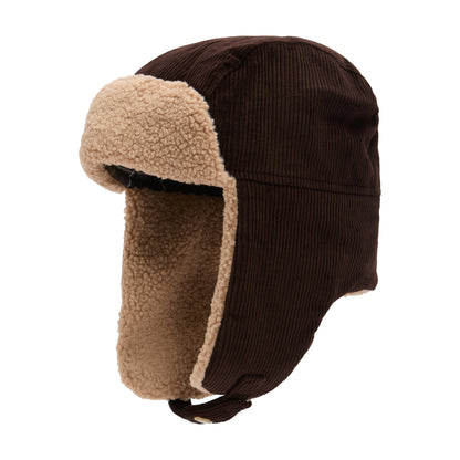 Barbour Hats Westdale Corduroy Trapper Hat - Brown