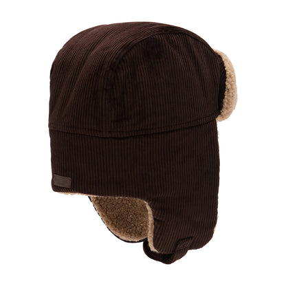 Barbour Hats Westdale Corduroy Trapper Hat - Brown