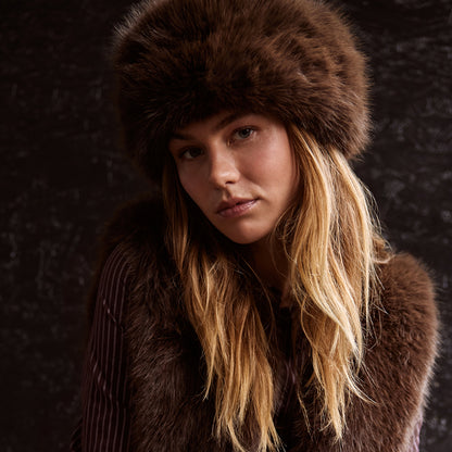 Barts Hats Angeliqa Faux Fur Winter Hat - Dark Brown