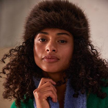 Barts Hats Angeliqa Faux Fur Winter Hat - Dark Brown