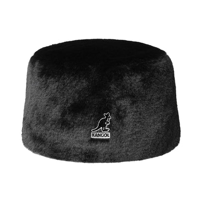 Kangol Faux Fur Topper Pillbox Hat - Black