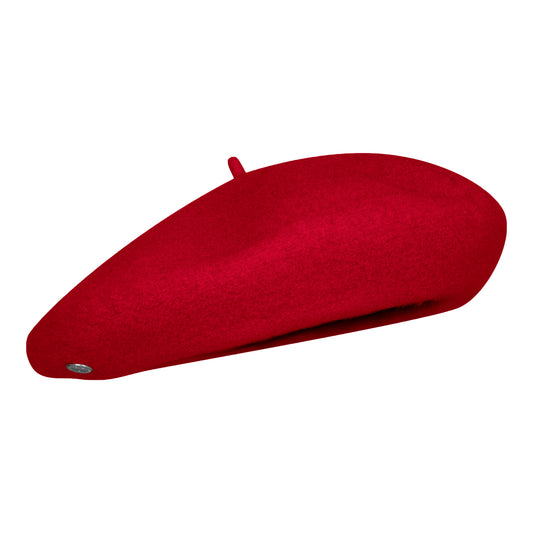 Laulhère Kids Petit Basque Merino Wool Beret - Red