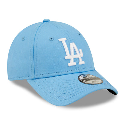 New Era Kids 9FORTY L.A. Dodgers Baseball Cap - MLB League Essential - Sky Blue-White