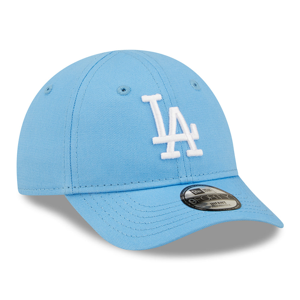 New Era Baby 9FORTY L.A. Dodgers Baseball Cap - MLB League Essential - Sky Blue-White