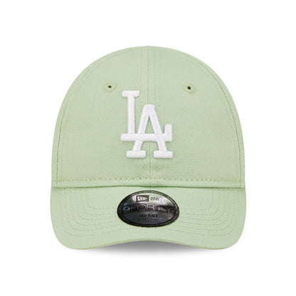 New Era Baby 9FORTY L.A. Dodgers Baseball Cap - MLB League Essential - Light Green-White