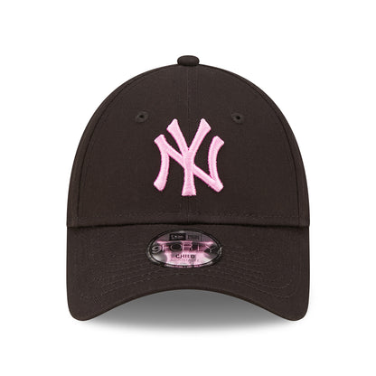 New Era Kids 9FORTY New York Yankees Baseball Cap - MLB League Essential - Black-Pink