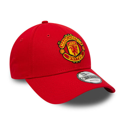 New Era Kids 9FORTY Manchester United FC Baseball Cap - Core - Scarlet