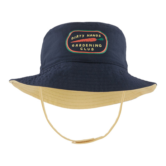 Patagonia Hats Baby Garden Club Reversible Sun Bucket Hat - Navy-Yellow