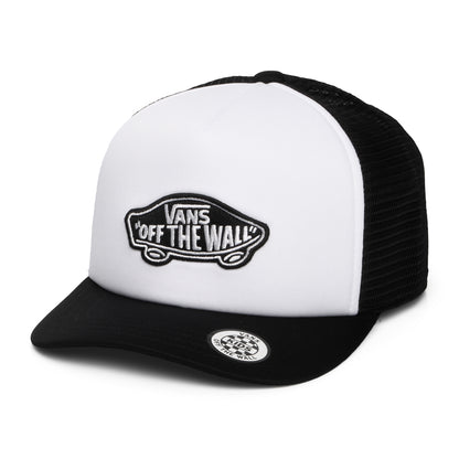Vans Hats Kids Classic Patch Curved Brim Trucker Cap - White-Black