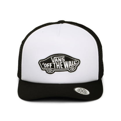 Vans Hats Kids Classic Patch Curved Brim Trucker Cap - White-Black