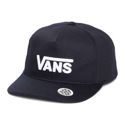 Vans Hats Kids Drop V Logo Curved Brim Snapback Cap - Midnight