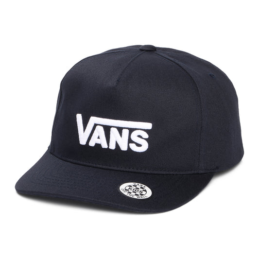 Vans Hats Kids Drop V Logo Curved Brim Snapback Cap - Midnight