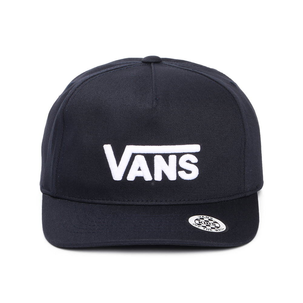 Vans Hats Kids Drop V Logo Curved Brim Snapback Cap - Midnight