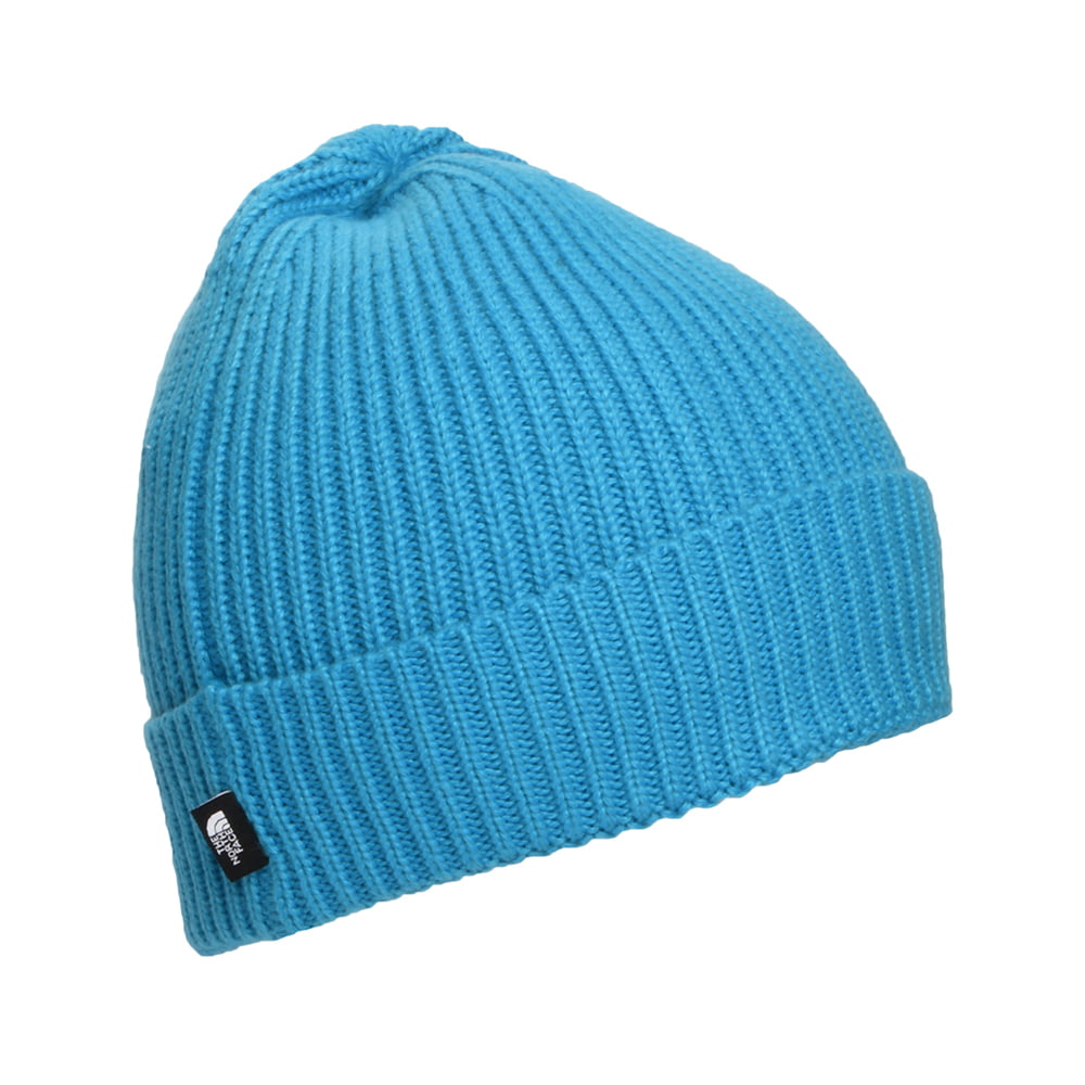 The North Face Hats Kids TNF Box Logo Recycled Cuffed Beanie Hat - Bright Blue