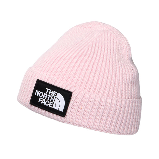 The North Face Hats Baby TNF Box Logo Recycled Cuffed Beanie Hat - Blush