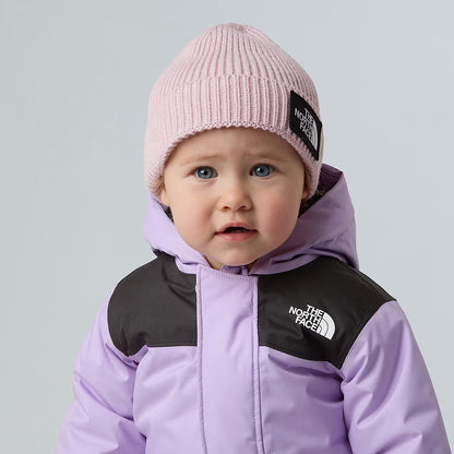 The North Face Hats Baby TNF Box Logo Recycled Cuffed Beanie Hat - Blush
