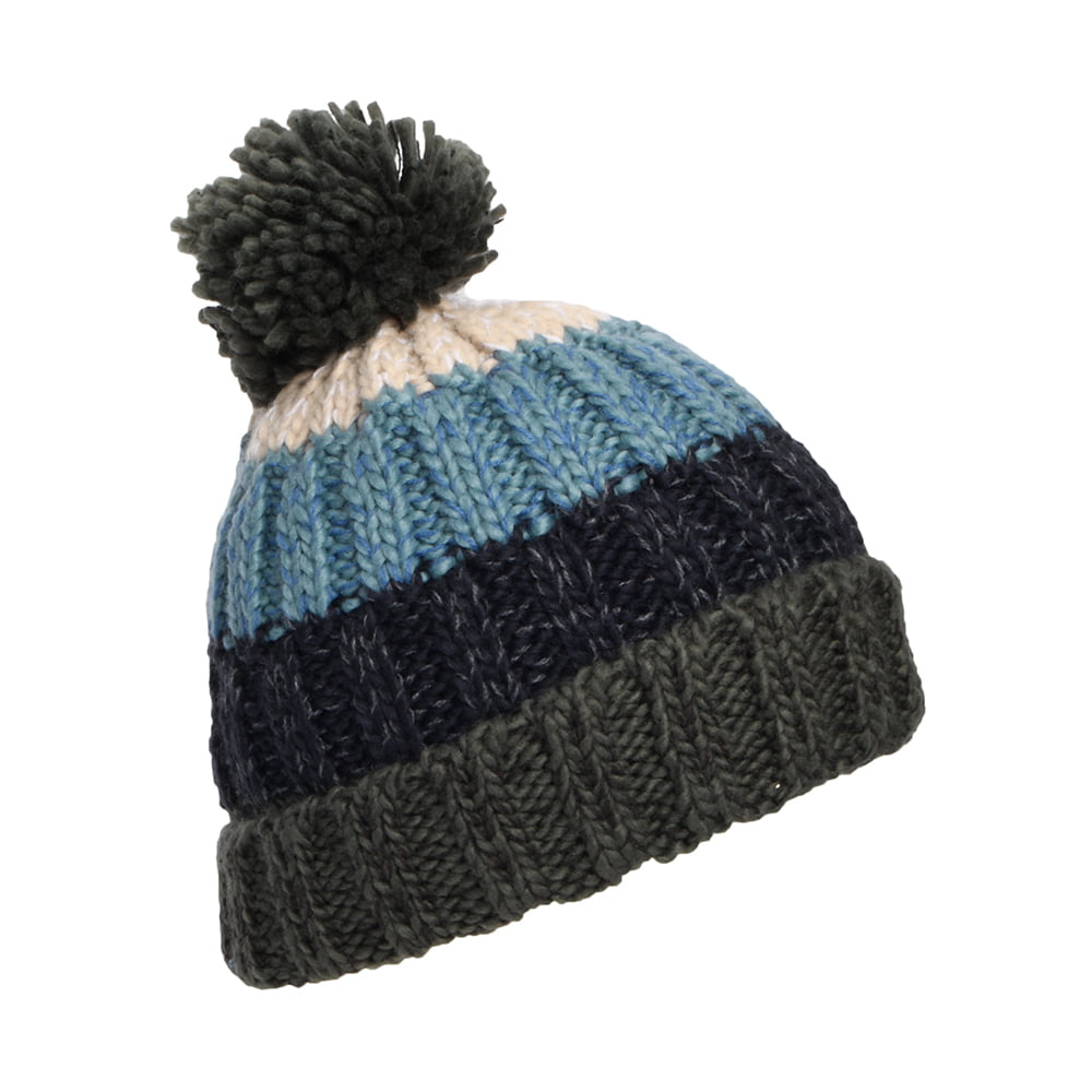 Barts Hats Kids Wilhelm Bobble Hat - Army Green-Blue