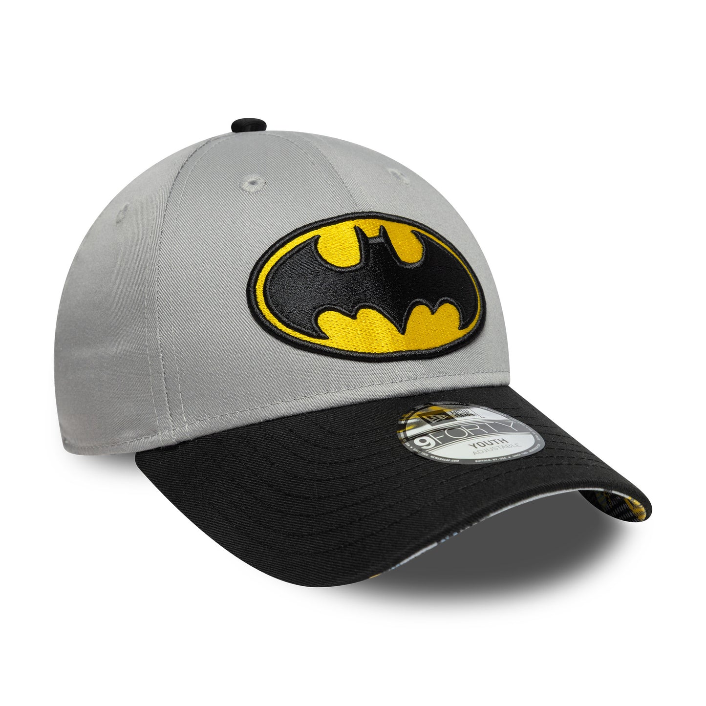 New Era Kids 9FORTY Batman Baseball Cap - DC Comics - Grey-Black
