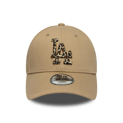 New Era Kids 9FORTY L.A. Dodgers Baseball Cap - MLB Animal Infill - Camel