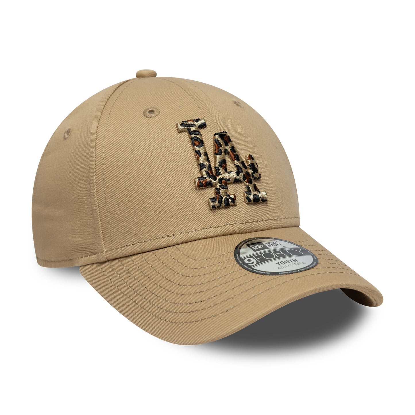 New Era Kids 9FORTY L.A. Dodgers Baseball Cap - MLB Animal Infill - Camel