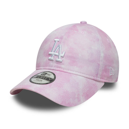 New Era Kids 9TWENTY L.A. Dodgers Baseball Cap - MLB Tie Dye - Pink-White