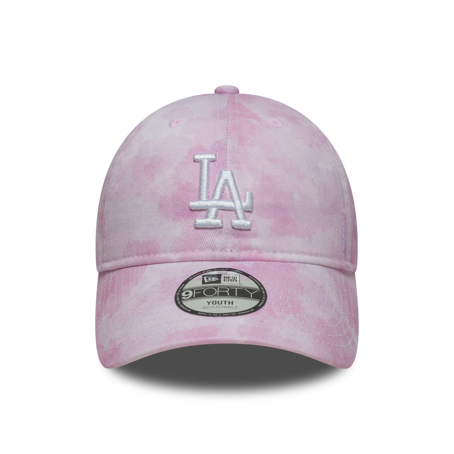 New Era Kids 9TWENTY L.A. Dodgers Baseball Cap - MLB Tie Dye - Pink-White