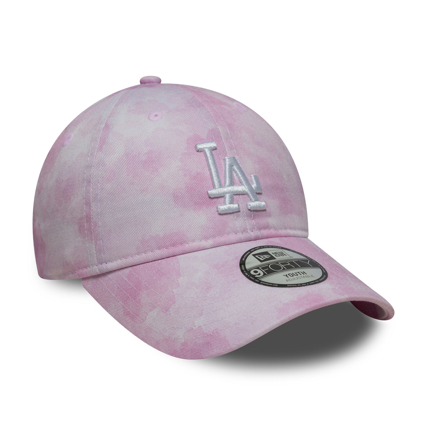 New Era Kids 9TWENTY L.A. Dodgers Baseball Cap - MLB Tie Dye - Pink-White