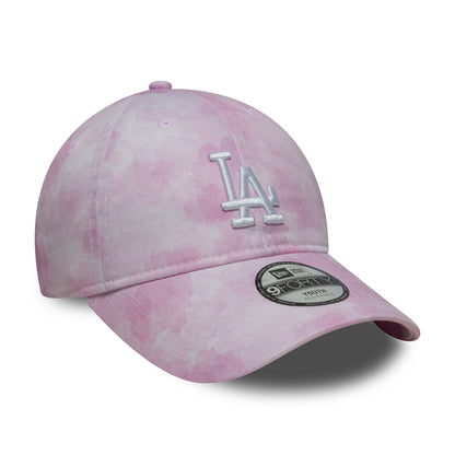 New Era Kids 9TWENTY L.A. Dodgers Baseball Cap - MLB Tie Dye - Pink-White