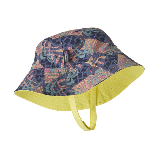 Patagonia Hats Baby Jaggy Reversible Sun Bucket Hat - Lemon-Multi