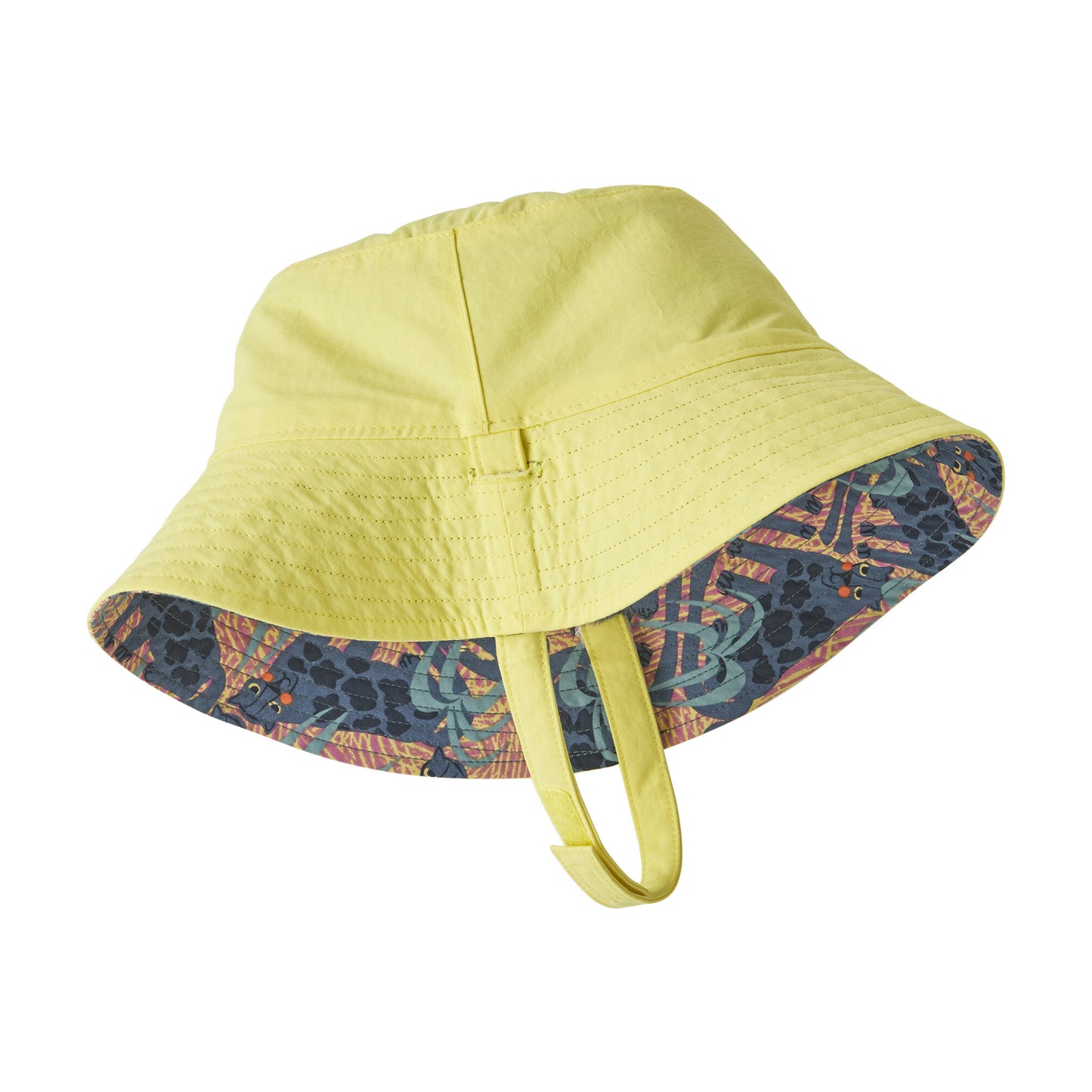 Patagonia Hats Baby Jaggy Reversible Sun Bucket Hat - Lemon-Multi
