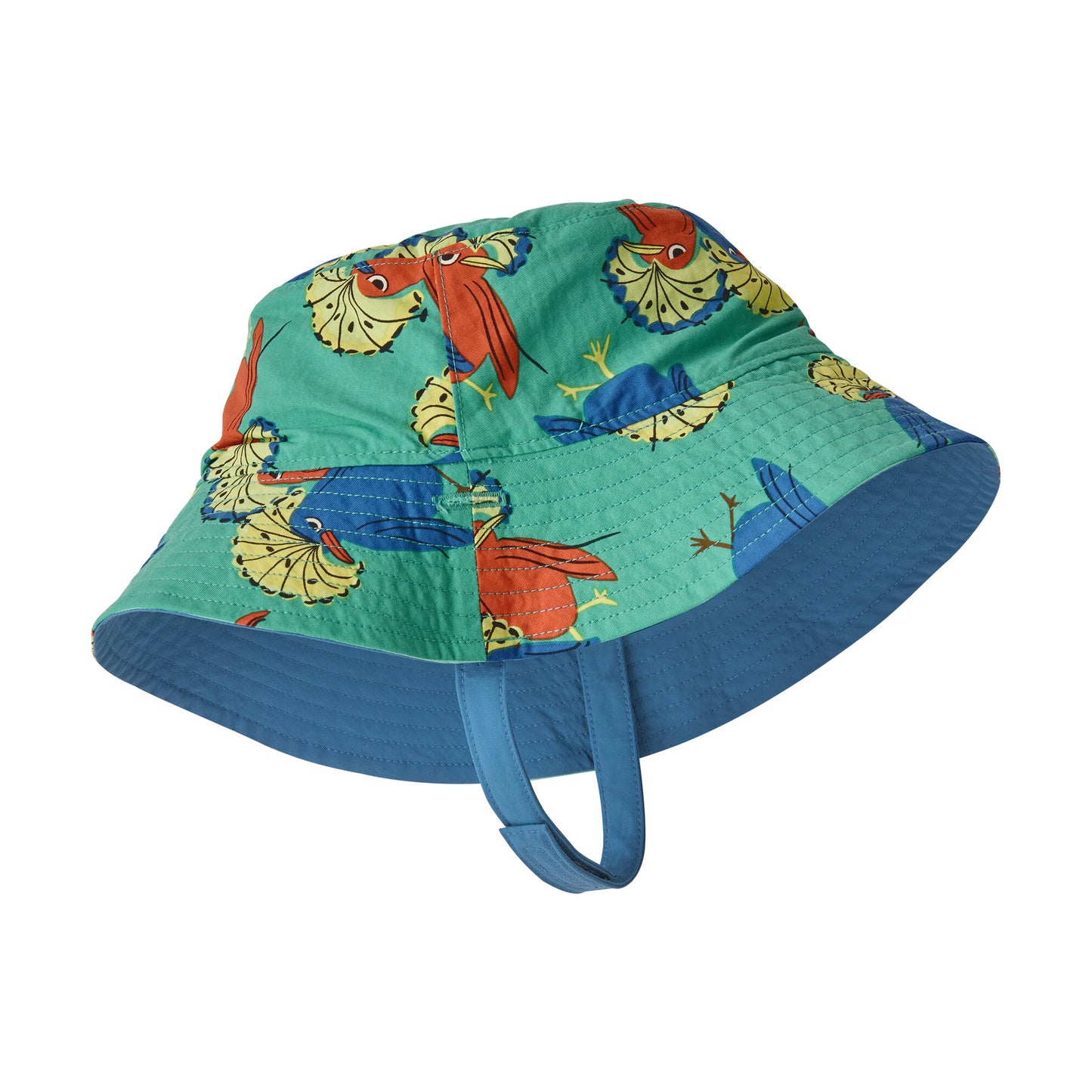 Patagonia Hats Baby Royal Fren Reversible Sun Bucket Hat - Green-Blue