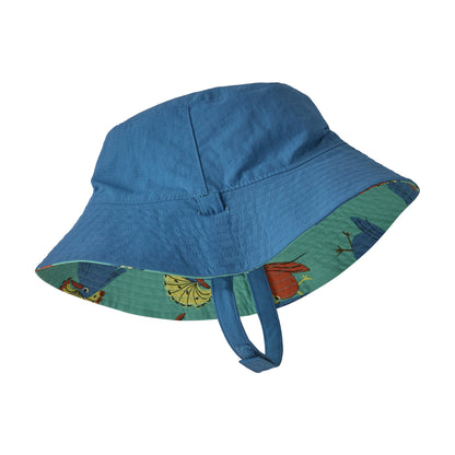 Patagonia Hats Baby Royal Fren Reversible Sun Bucket Hat - Green-Blue