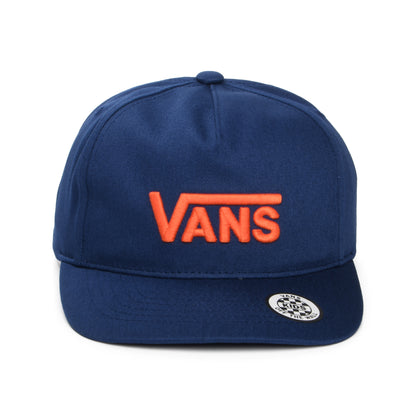 Vans Hats Kids Drop V Logo Curved Brim Snapback Cap - Indigo-Orange