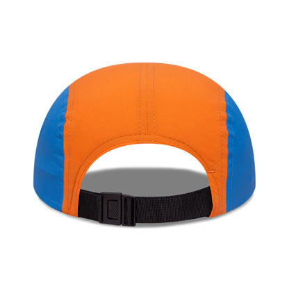 New Era Kids Camper 5 Panel Cap - Colourblock - Cream-Orange-Blue