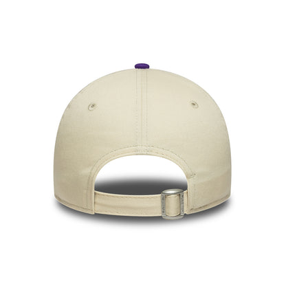 New Era Kids 9FORTY L.A. Dodgers Baseball Cap - MLB League Essential - Cream-Purple