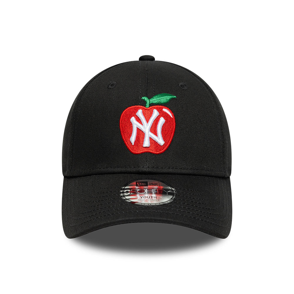 New Era Kids 9FORTY New York Yankees Baseball Cap - MLB Fruit Icon - Black