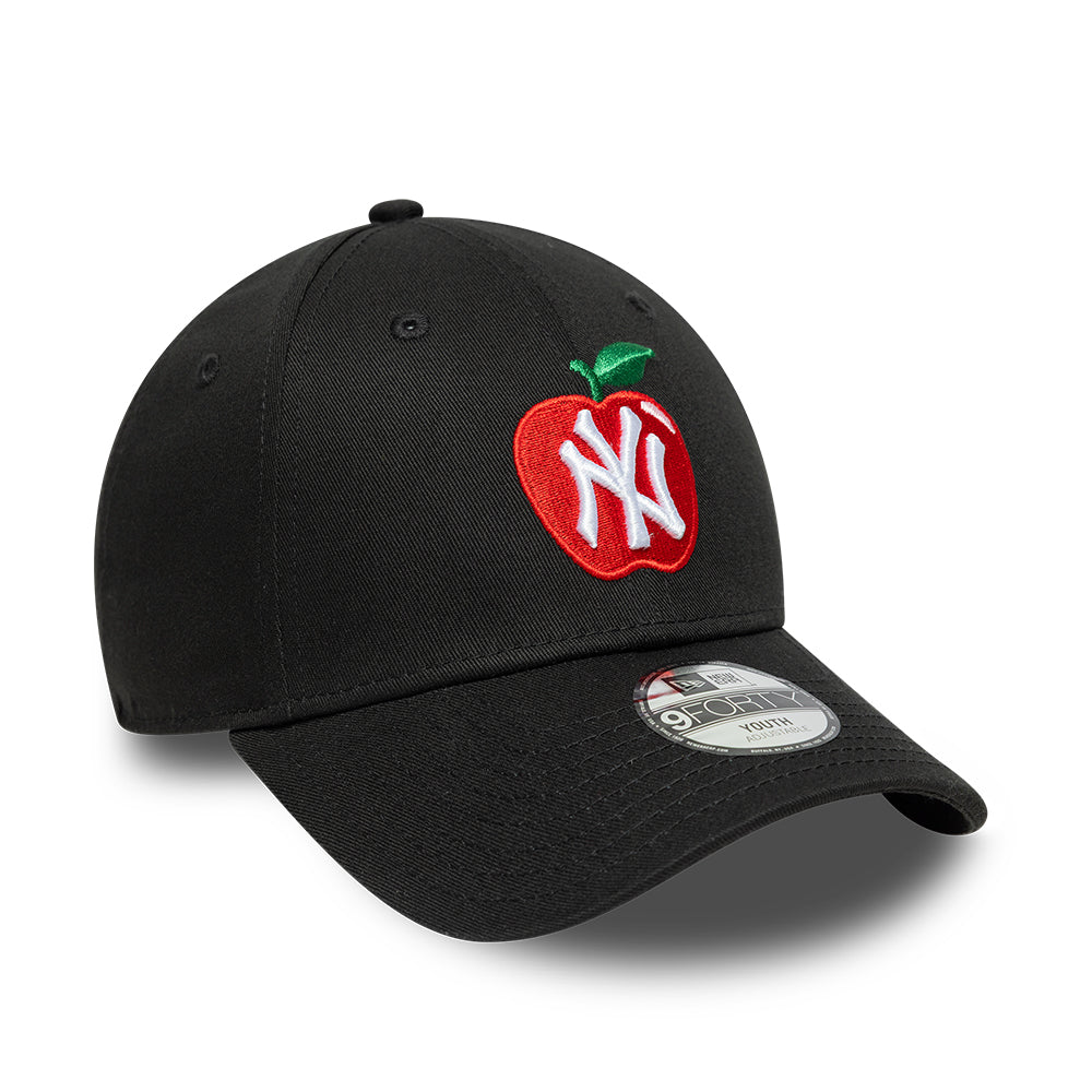 New Era Kids 9FORTY New York Yankees Baseball Cap - MLB Fruit Icon - Black