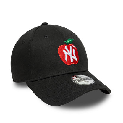 New Era Kids 9FORTY New York Yankees Baseball Cap - MLB Fruit Icon - Black