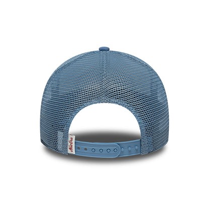 New Era Kids 9FORTY A-Frame Trucker Cap - Oval Patch - Ice Blue-Slate Blue