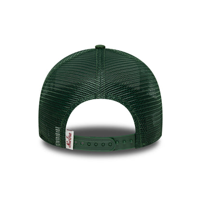 New Era Kids 9FORTY A-Frame Trucker Cap - Oval Patch - Dark Green-Light Green