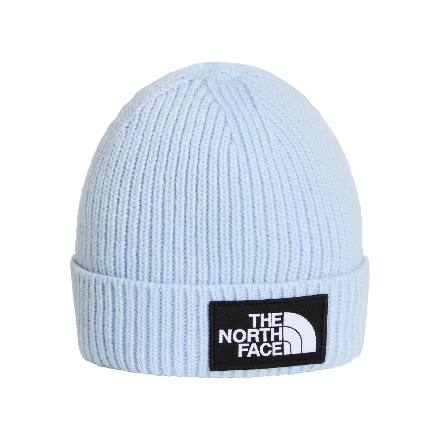 The North Face Hats Baby TNF Logo Box Recycled Cuffed Beanie Hat - Ice Blue